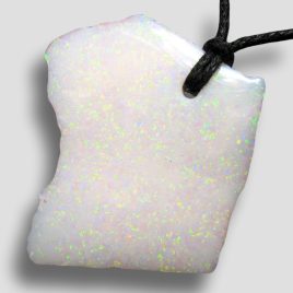 Big Australian White Opal Nugget Pendant Raw Surf Jewelry 29.8ct G47