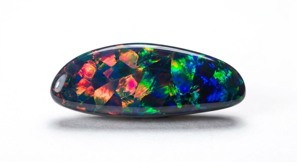 Lightning Ridge Black Opal cabochon
