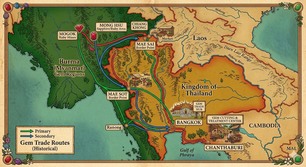 Key Trading Locations Golden Triangle authored by @jamesdumar.com | Identity: did:plc:7vknci6jk2jqfwsq6gkzu